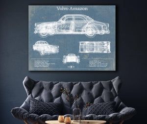 Cutler West Volvo Amazon Vintage Blueprint Auto Print