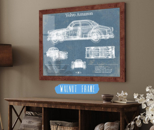 Cutler West Volvo Amazon Vintage Blueprint Auto Print
