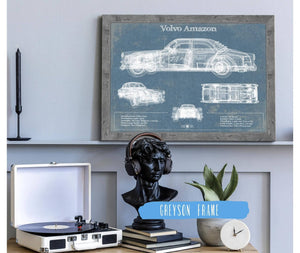 Cutler West Volvo Amazon Vintage Blueprint Auto Print