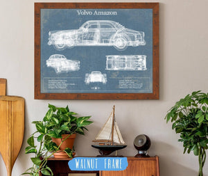 Cutler West Volvo Amazon Vintage Blueprint Auto Print