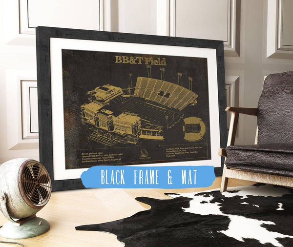 Cutler West Wake Forest Football Art - BB&T Field (2007–2020) Vintage Wall Art
