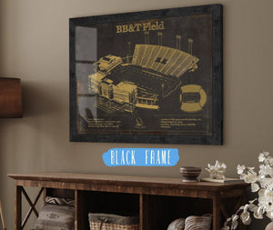 Cutler West Wake Forest Football Art - BB&T Field (2007–2020) Vintage Wall Art
