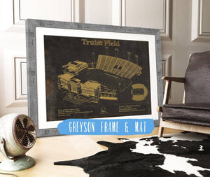 14" x 11" / Greyson Frame & Mat Cutler West Wake Forest Football Art - Truist Field Vintage Wall Art