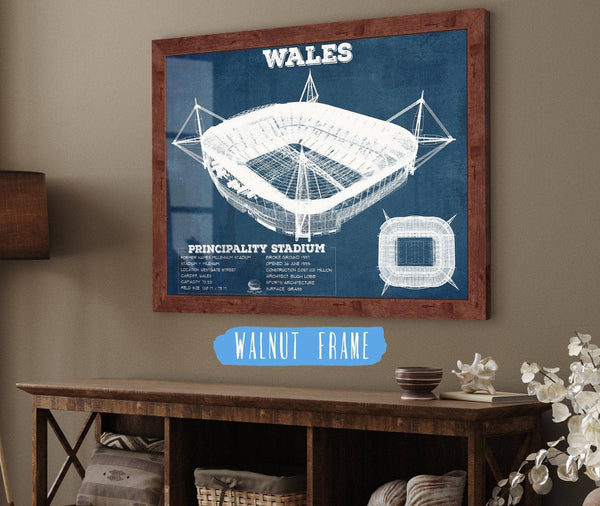Cutler West Wales Rugby - Vintage Millenium Principality Stadium Print