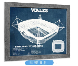 Cutler West Wales Rugby - Vintage Millenium Principality Stadium Print