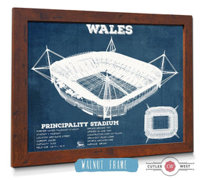 Cutler West Wales Rugby - Vintage Millenium Principality Stadium Print