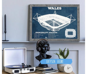 Cutler West Wales Rugby - Vintage Millenium Principality Stadium Print