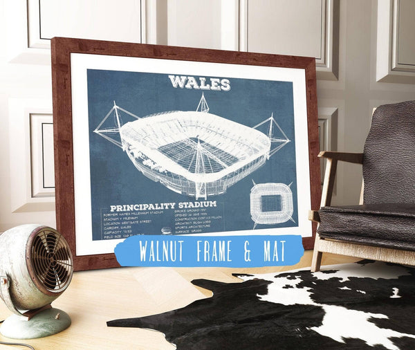Cutler West Wales Rugby - Vintage Millenium Principality Stadium Print