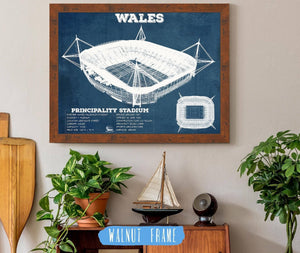 Cutler West Wales Rugby - Vintage Millenium Principality Stadium Print