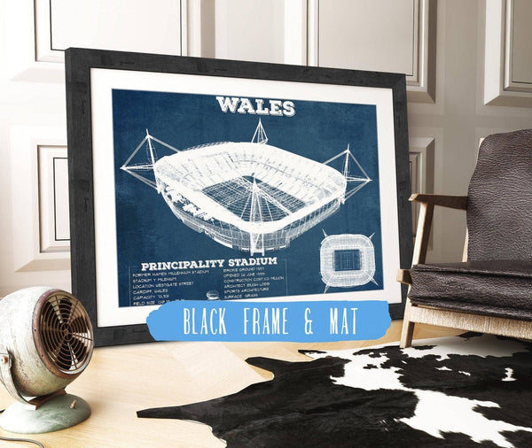Cutler West Wales Rugby - Vintage Millenium Principality Stadium Print