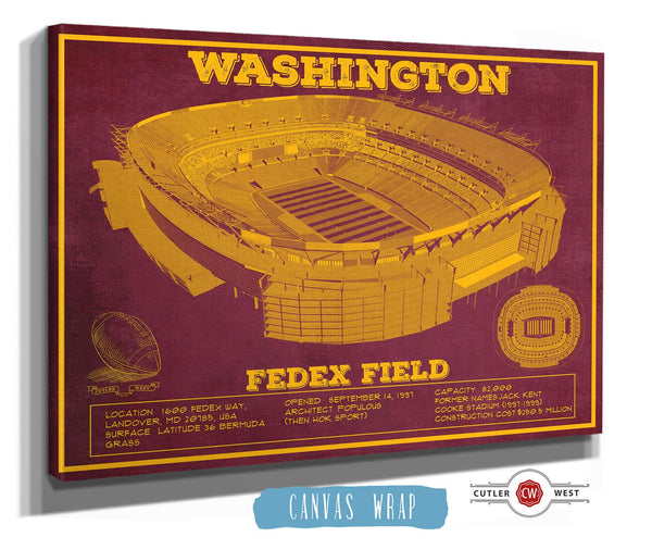 Cutler West Washington Football Team Stadium Art - Fedex Field Wall Art