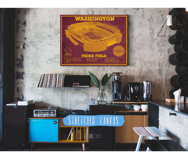 Cutler West Washington Football Team Stadium Art - Fedex Field Wall Art