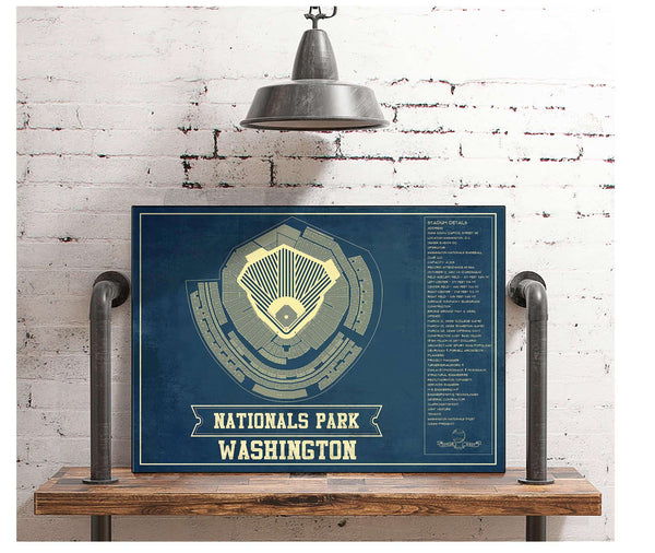 Cutler West Washington Nationals - National Park Vintage Stadium Print