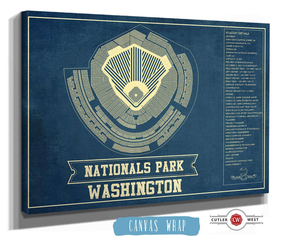 Cutler West Washington Nationals - National Park Vintage Stadium Print