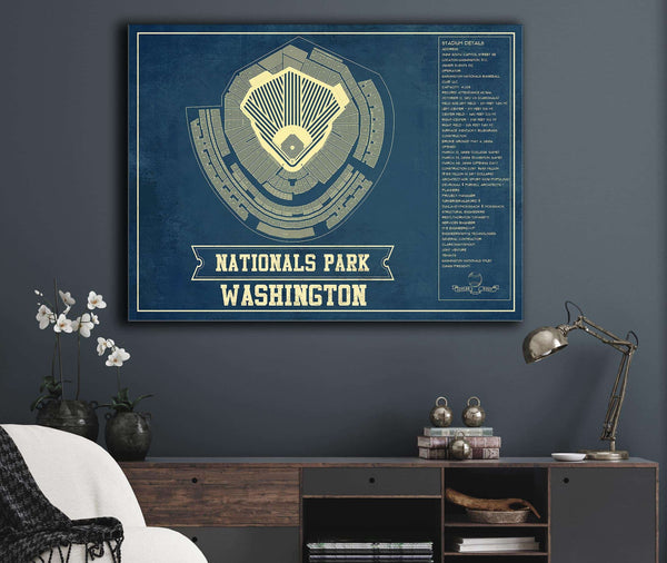 Cutler West Washington Nationals - National Park Vintage Stadium Print