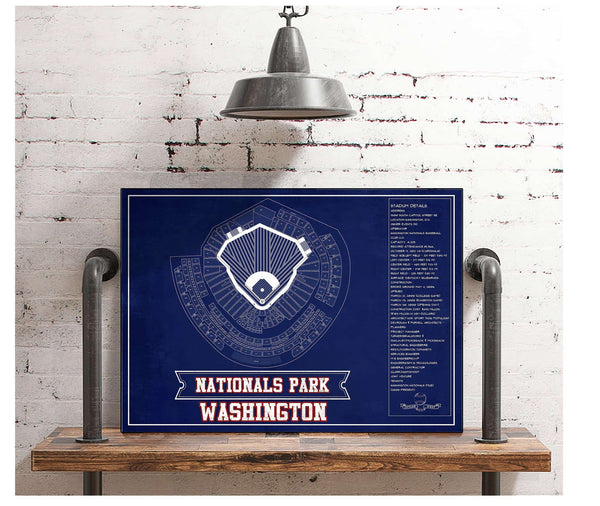 Cutler West Washington Nationals - National Park Vintage Stadium Team Color Print