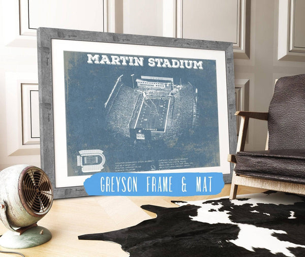 Cutler West Washington State Cougars Martin Stadium Vintage Art Print