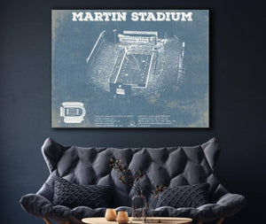 Cutler West Washington State Cougars Martin Stadium Vintage Art Print
