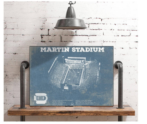 Cutler West Washington State Cougars Martin Stadium Vintage Art Print