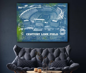 Cutler West Williams-Brice Stadium Art - South Carolina Gamecocks - Vintage Blueprint Art Chart