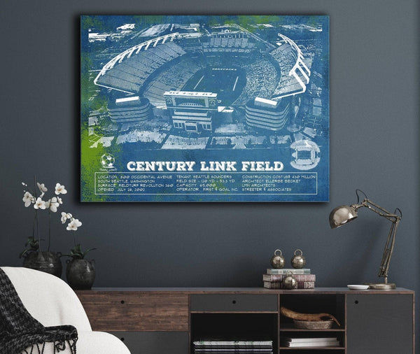 Cutler West Williams-Brice Stadium Art - South Carolina Gamecocks - Vintage Blueprint Art Chart