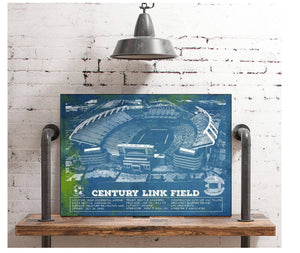 Cutler West Williams-Brice Stadium Art - South Carolina Gamecocks - Vintage Blueprint Art Chart