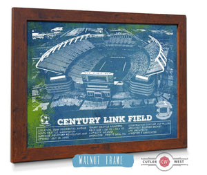 Cutler West Williams-Brice Stadium Art - South Carolina Gamecocks - Vintage Blueprint Art Chart