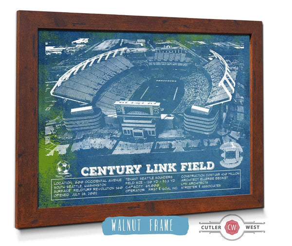 Cutler West Williams-Brice Stadium Art - South Carolina Gamecocks - Vintage Blueprint Art Chart