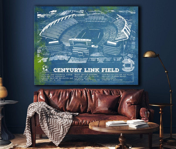 Cutler West Williams-Brice Stadium Art - South Carolina Gamecocks - Vintage Blueprint Art Chart