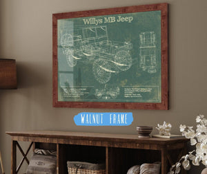 Cutler West Willys MB Military Jeep Army Truck Original Patent Print