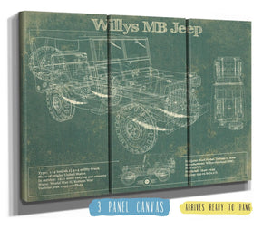 Cutler West Willys MB Military Jeep Army Truck Original Patent Print