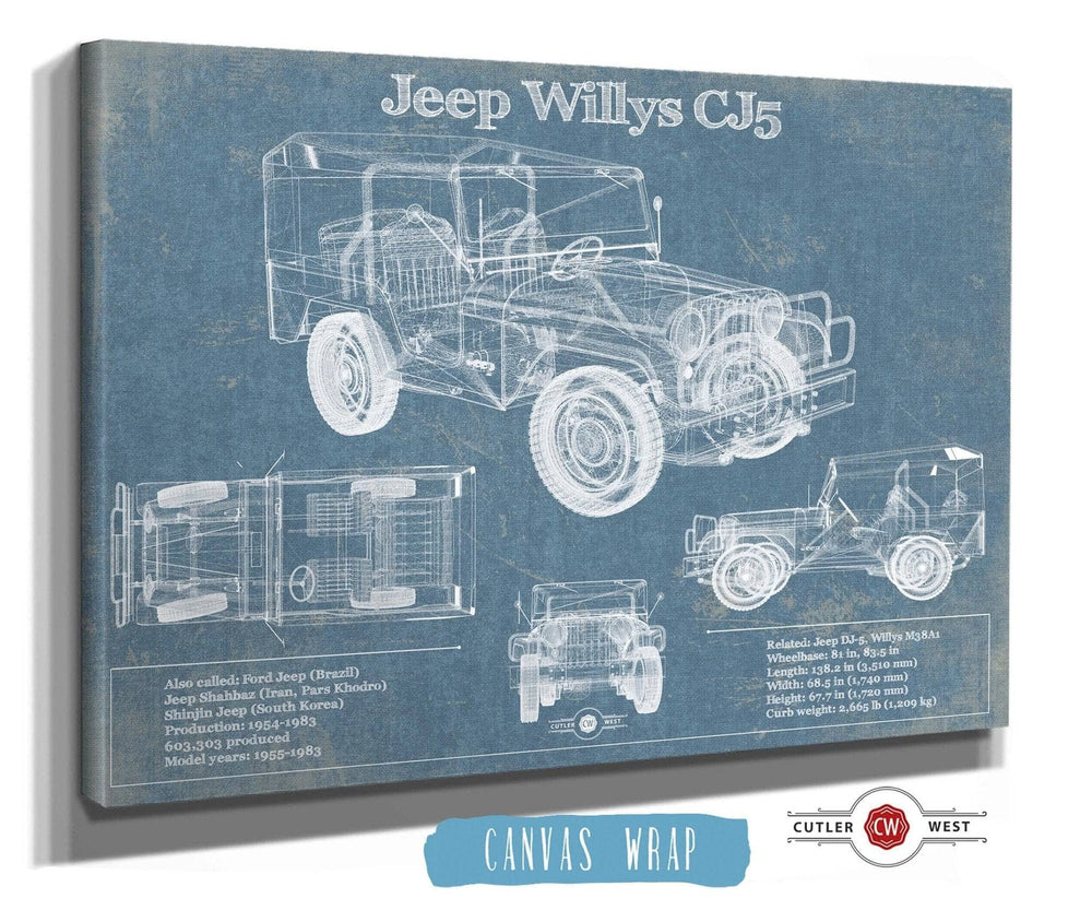 Cutler West Willys MB Military Jeep Army Truck Original Patent Print