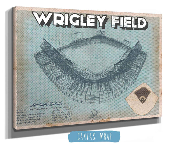Cutler West Wrigley Field Art- Chicago Cubs Baseball Vintage Print