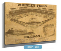 Cutler West Baseball Collection Wrigley Field Print - Chicago Cubs Baseball Print