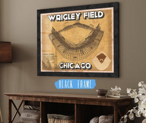 20" x 16" / Black Frame Cutler West Wrigley Field - Chicago Cubs Baseball Print