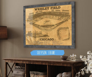 14" x 11" / Greyson Frame Cutler West Wrigley Field Print - Chicago Cubs Baseball Print