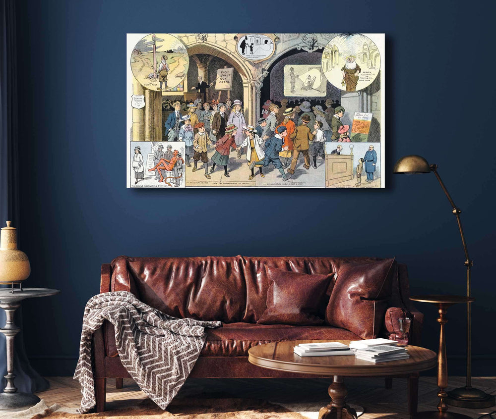 Cutler West Young America And The Moving Picture Show by Louis Glackens