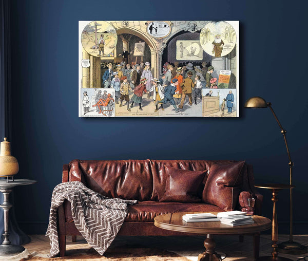 Cutler West Young America And The Moving Picture Show by Louis Glackens