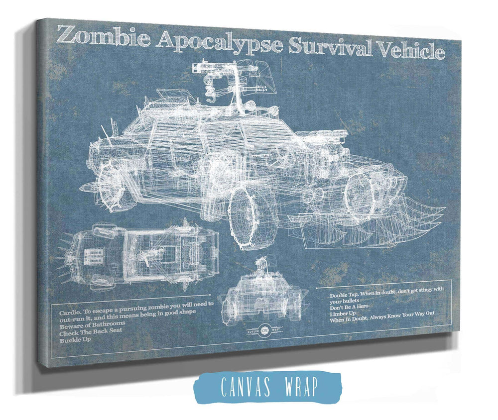 Cutler West Zombie Apocalypse Survival Vehicle Original Patent Print