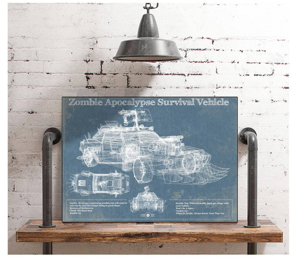 Cutler West Zombie Apocalypse Survival Vehicle Original Patent Print
