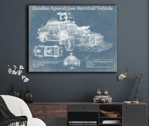 Cutler West Zombie Apocalypse Survival Vehicle Original Patent Print