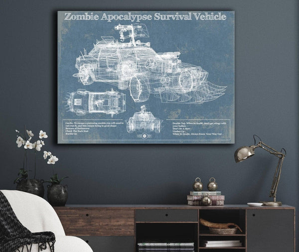 Cutler West Zombie Apocalypse Survival Vehicle Original Patent Print