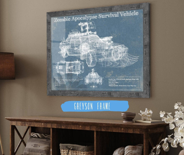 Cutler West Zombie Apocalypse Survival Vehicle Original Patent Print