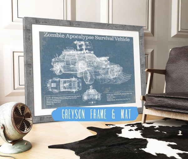 Cutler West Zombie Apocalypse Survival Vehicle Original Patent Print