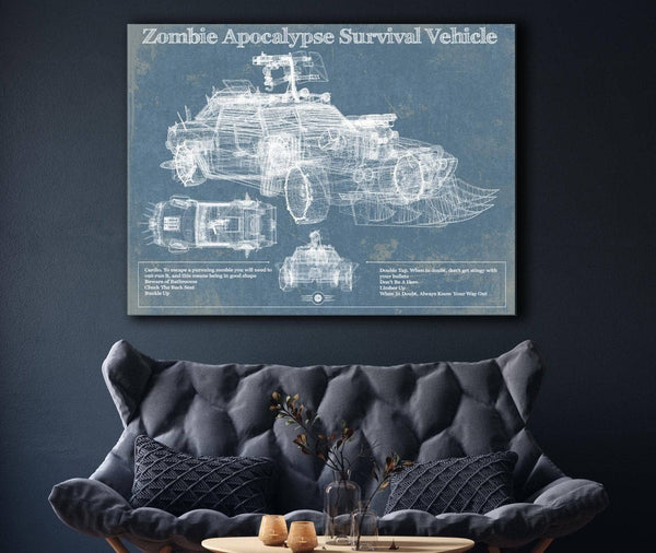 Cutler West Zombie Apocalypse Survival Vehicle Original Patent Print